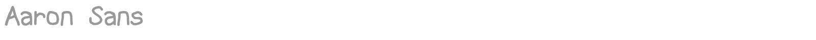 Aaron Sans font preview